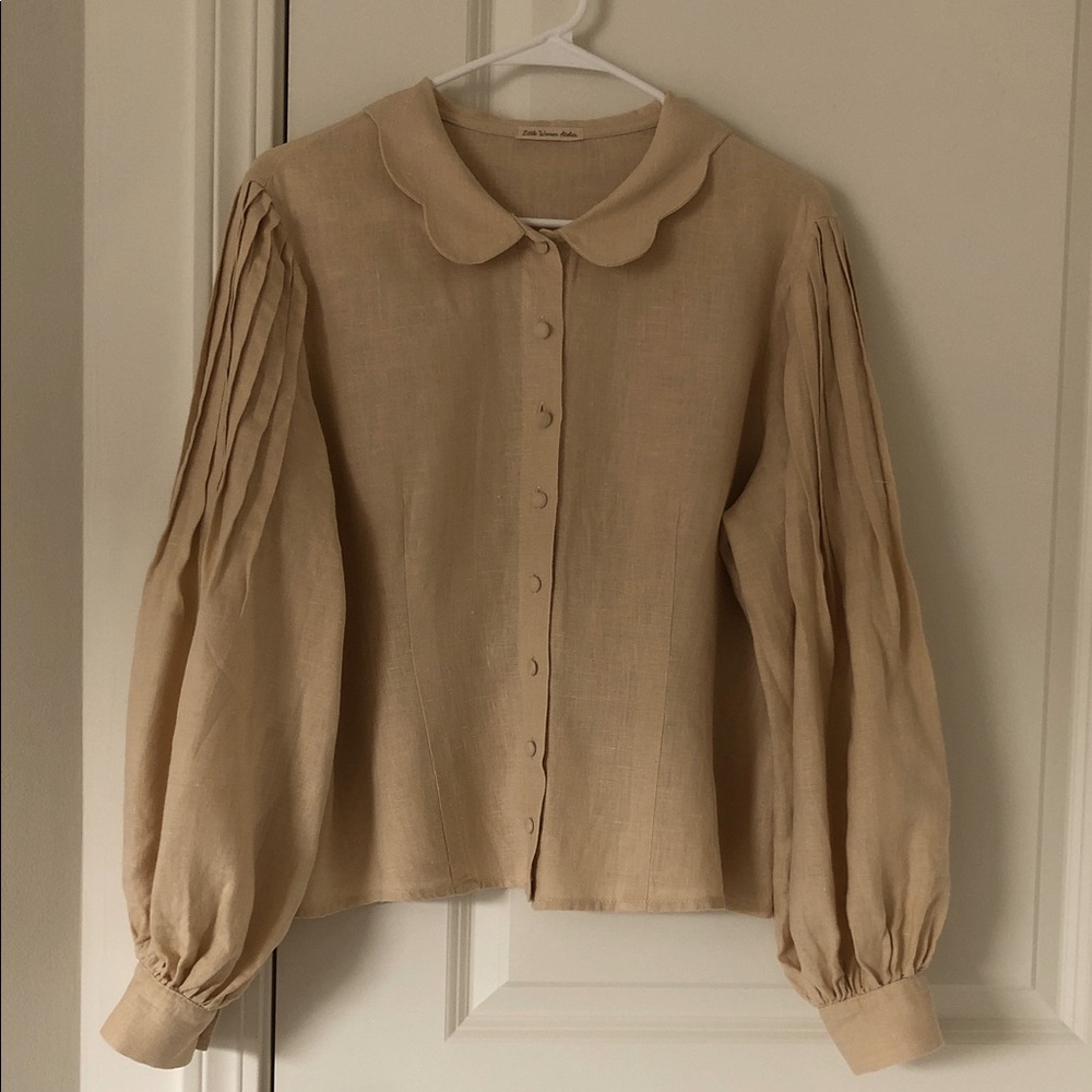 NEW Little Women Atelier Beth Linen Blouse